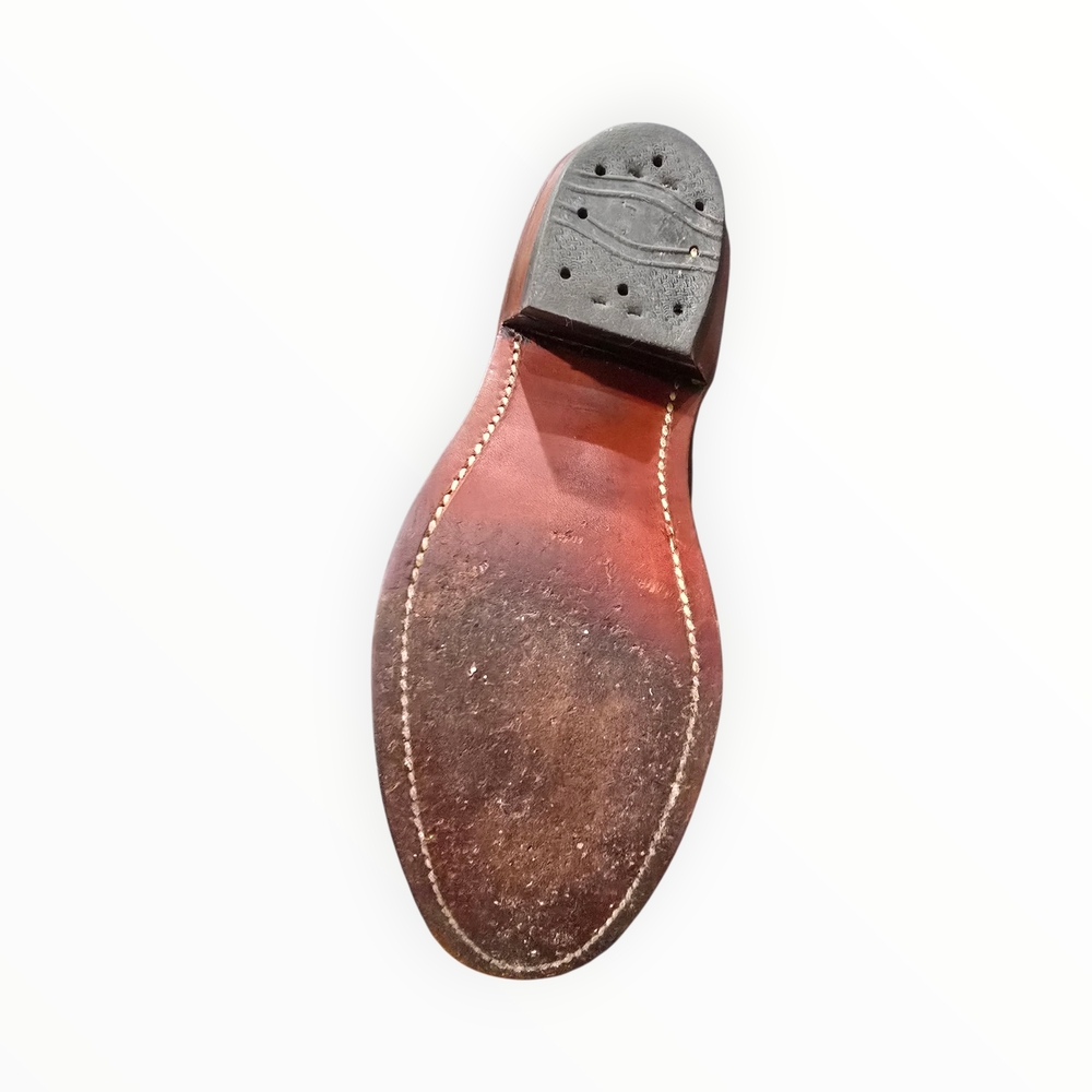 Beige and Brown Leather Boots - Picture 6 of 12